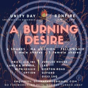 A Burning Desire. Unity Day Bonfire