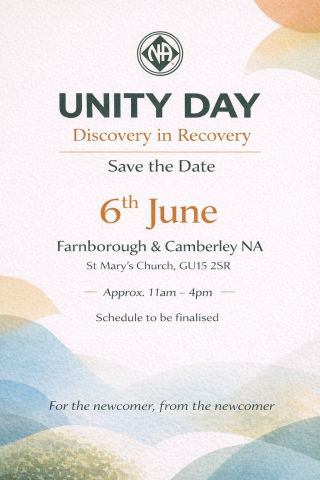 Unity Day: Discovery in Recovery (For the newcomer, from the newcomer)