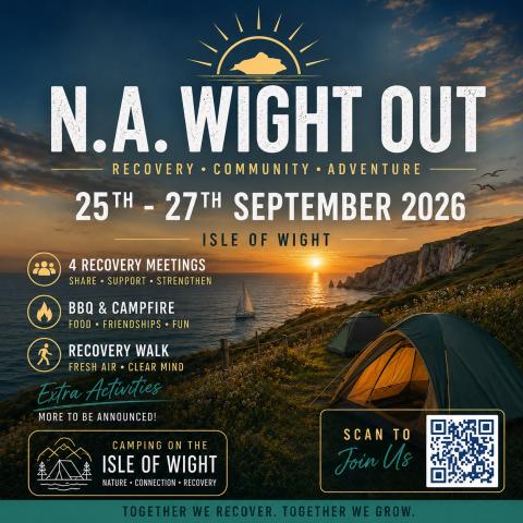N.A. Wight Out Square Flyer Image.