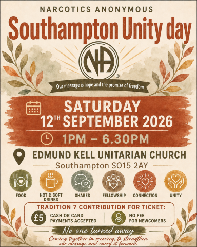 Autumnal colours used, with some leafs in the corners - stating the information for event